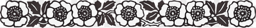 Flower Border Background Floral Line PNG