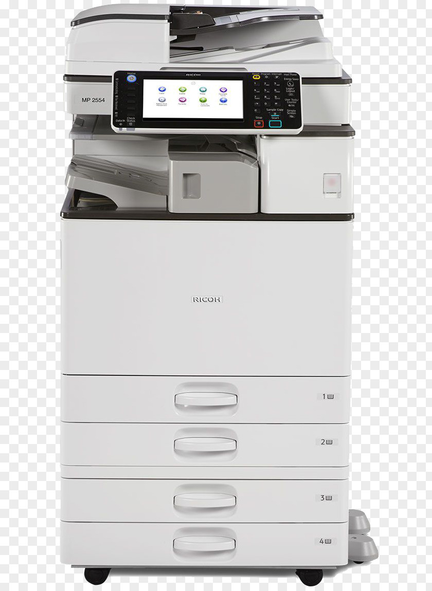 Printer Multi-function Ricoh Photocopier Image Scanner PNG