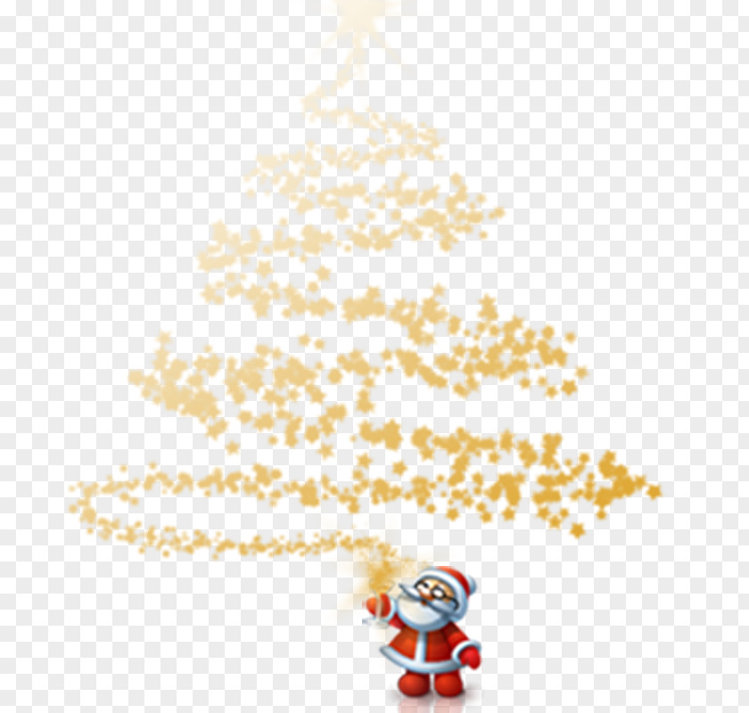 Santa Claus Christmas Tree Lights PNG