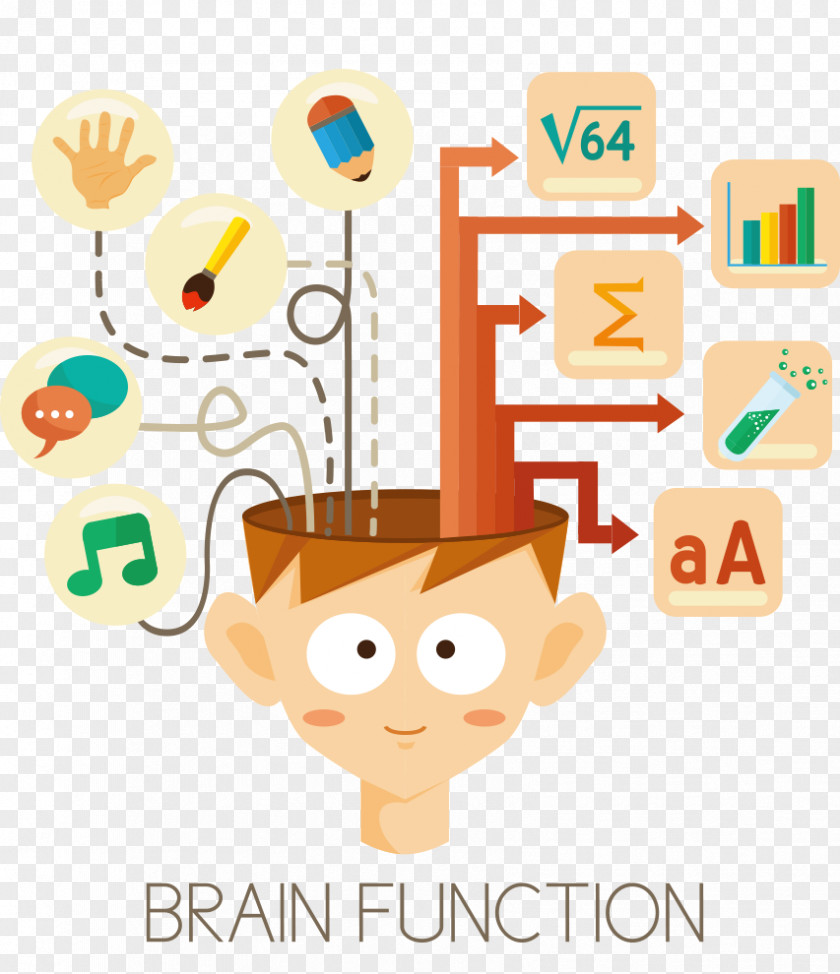 Students Head Exploded Clip Art PNG