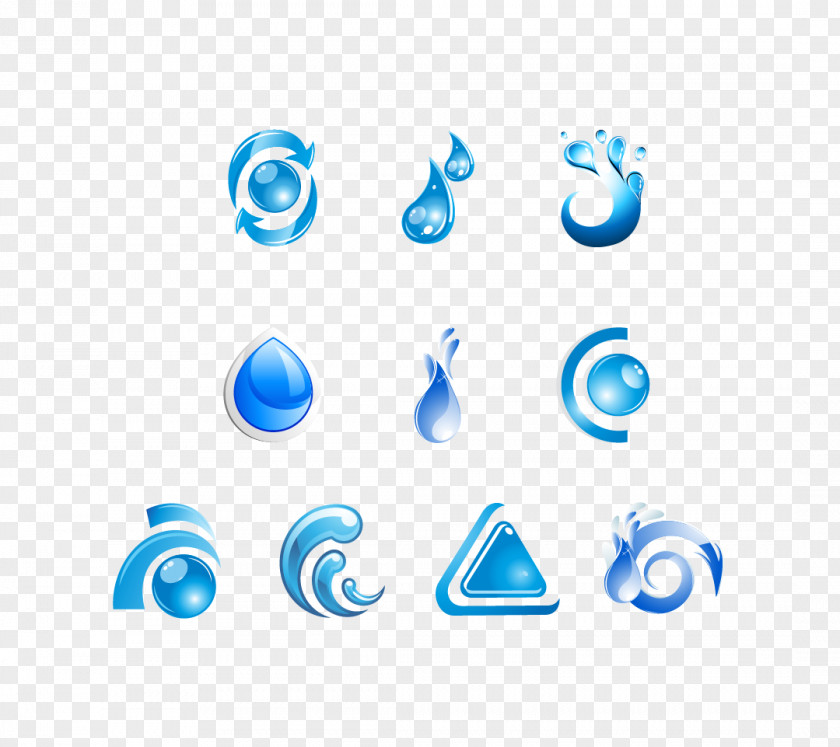 Water Drop Logo Creativity Graphic Design PNG