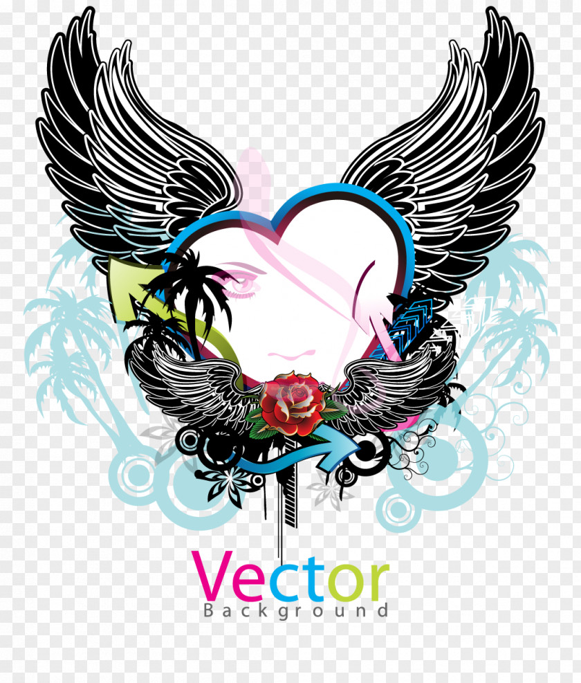 Coconut Music Art Illustration PNG Illustration, Wings creative trend music theme clipart PNG