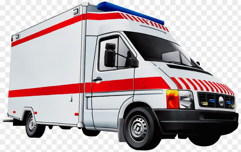 Freight Transport Van Ambulance Cartoon PNG