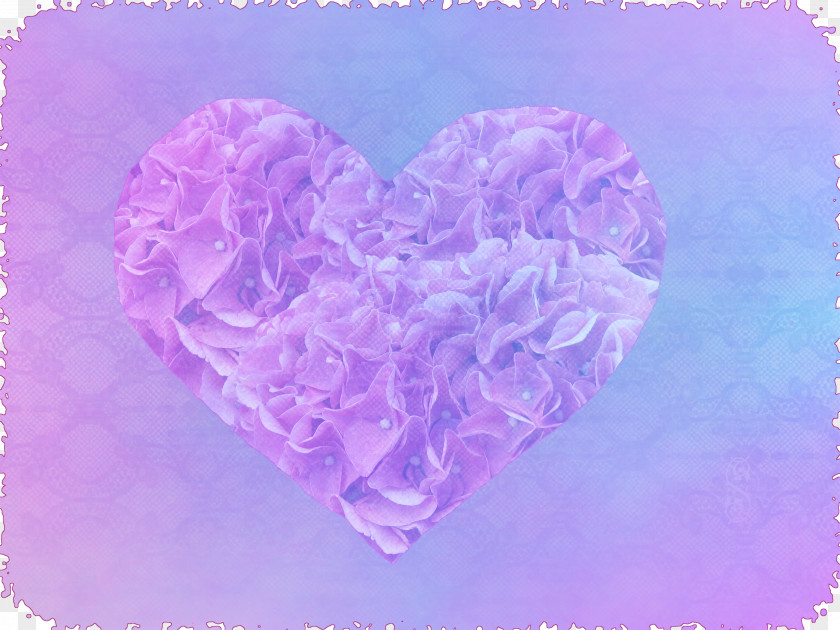 Heart-shaped Streamers Purple Emotion Feeling Love Heart PNG