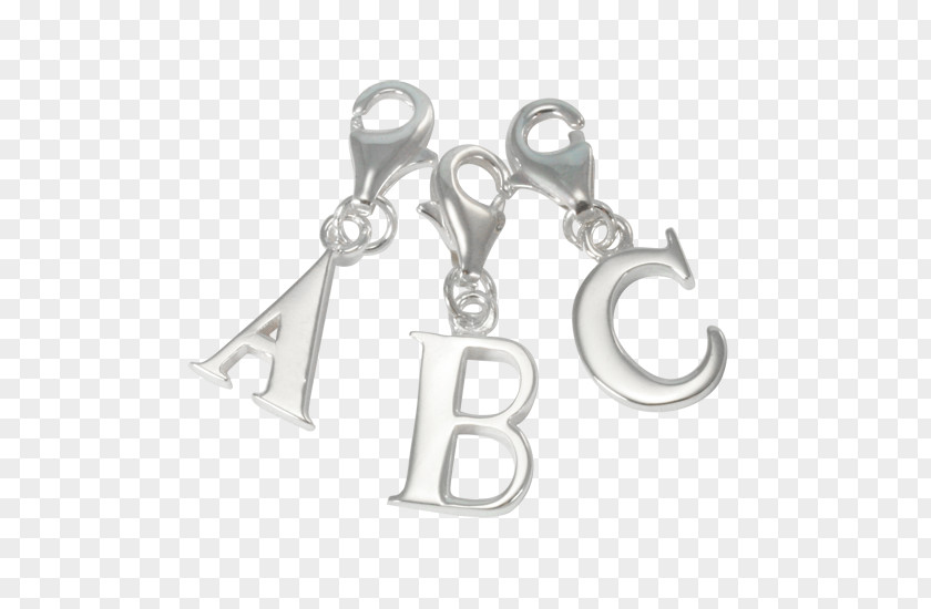 Silver Earring Charm Bracelet Charms & Pendants PNG