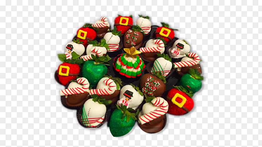 Chocolate Strawberries Christmas Ornament Confectionery PNG