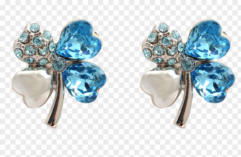 Clover Earrings Earring Four-leaf Jewellery PNG