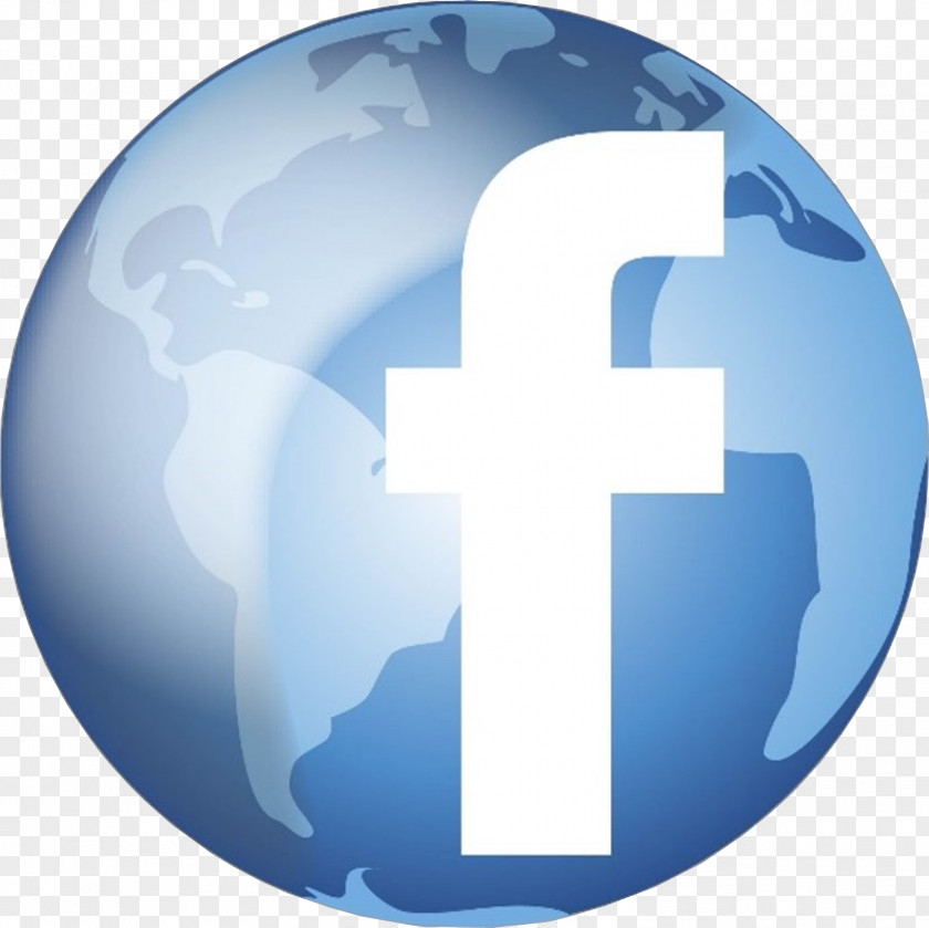 Connect Facebook Social Media World Globe Advertising PNG