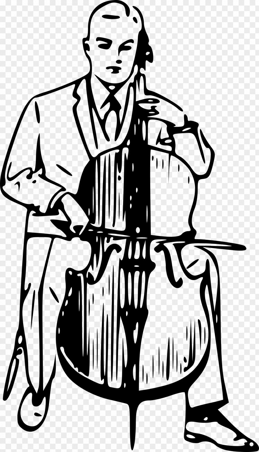 Playing Cello Double Bass Cellist Clip Art PNG