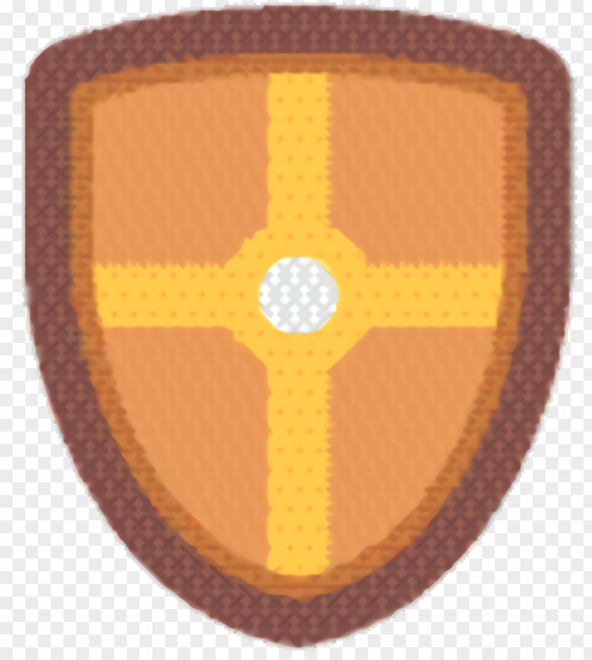 Shield Symbol Yellow Background PNG