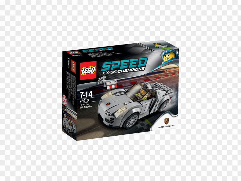 Lego Speed Champions LEGO 75910 Porsche 918 Spyder Car PNG