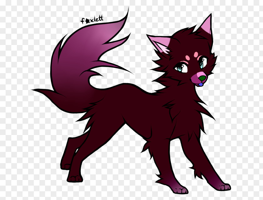 Purple Feather Whiskers Cat Art Demon Dog PNG