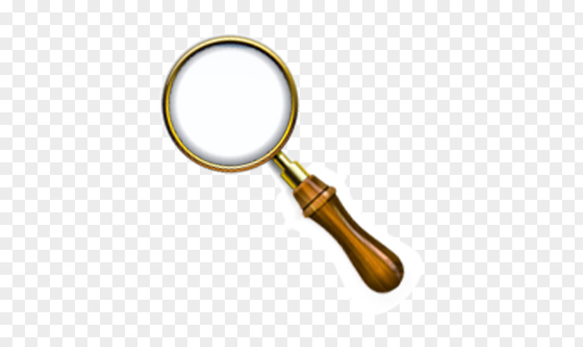 Wooden Metal Edge Magnifier Magnifying Glass Download Computer File PNG