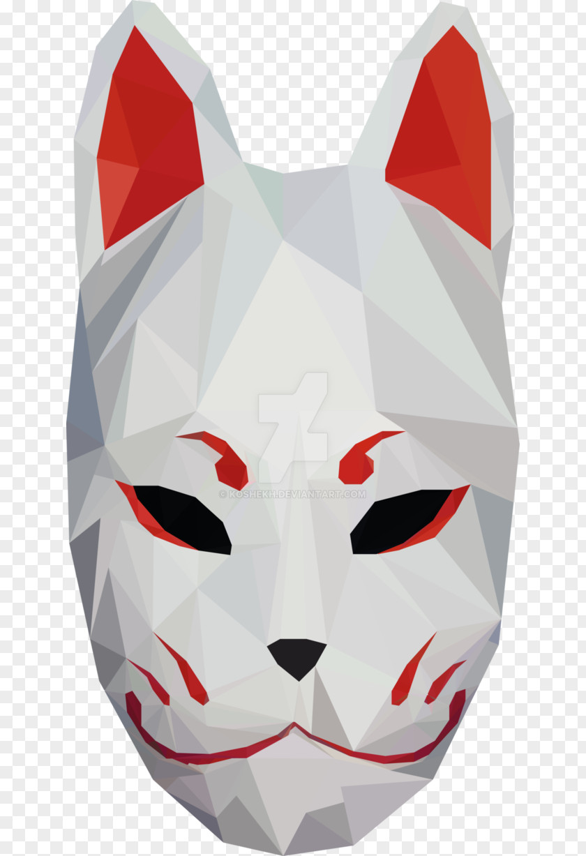 Anbu Black Ops Mask Kitsune Image Clip Art PNG