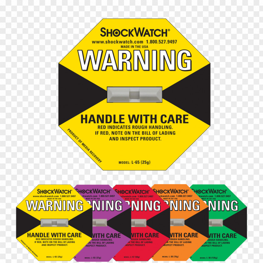 Biomedical Industry Warning Label Sticker Shock Detector PNG