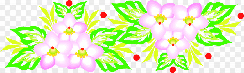 Flower Vector Vignette Clip Art PNG