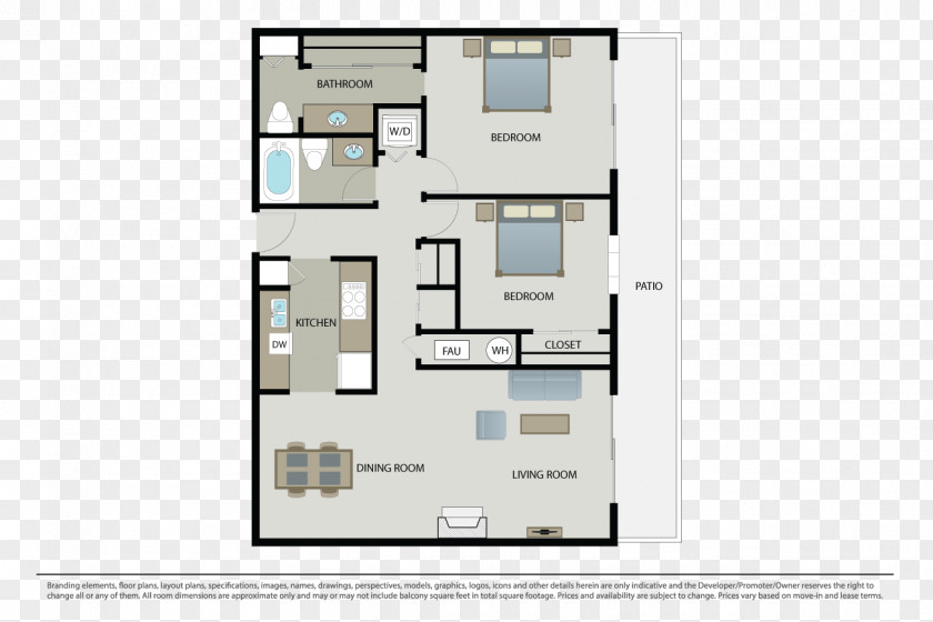 Apartment Floor Plan North Hollywood Piedmont PNG