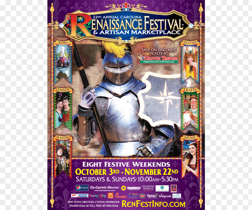 Festival Posters Carolina Renaissance Fair North PNG