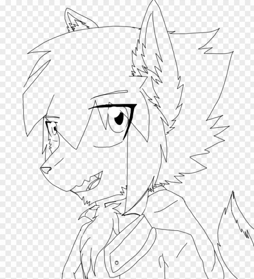 Facepainting Line Art Black And White Furry Fandom Drawing PNG