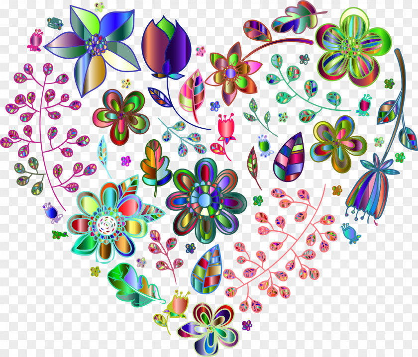 Flowers Background Heart Flower Desktop Wallpaper Clip Art PNG