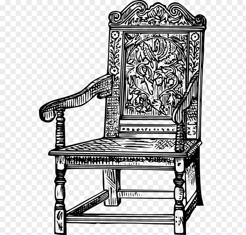 Old FURNITURE Table Chair Furniture Clip Art PNG
