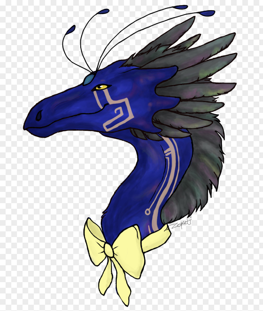 Bird Beak Of Prey Cobalt Blue PNG