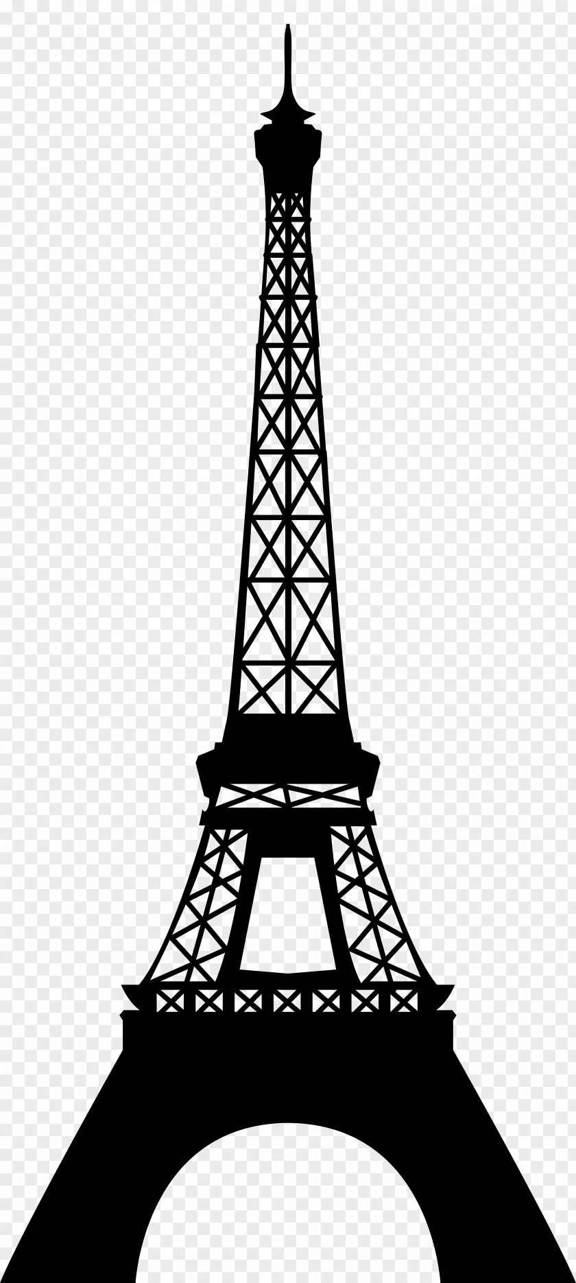 Eiffel Tower Silhouette Transparent Clip Art Image PNG