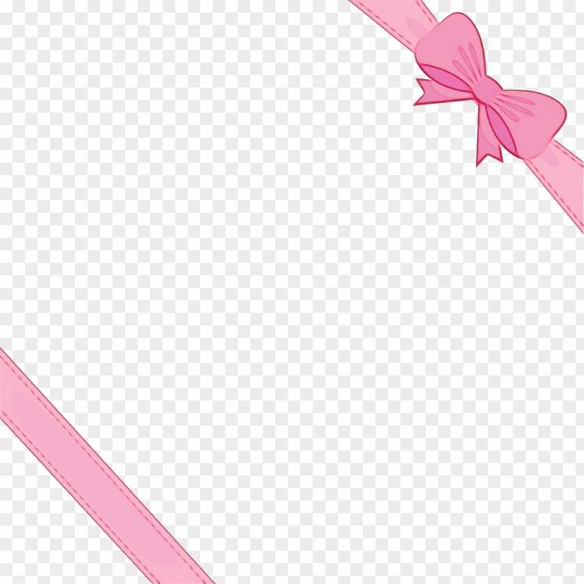 Ribbon Pink M Petal Line Meter PNG