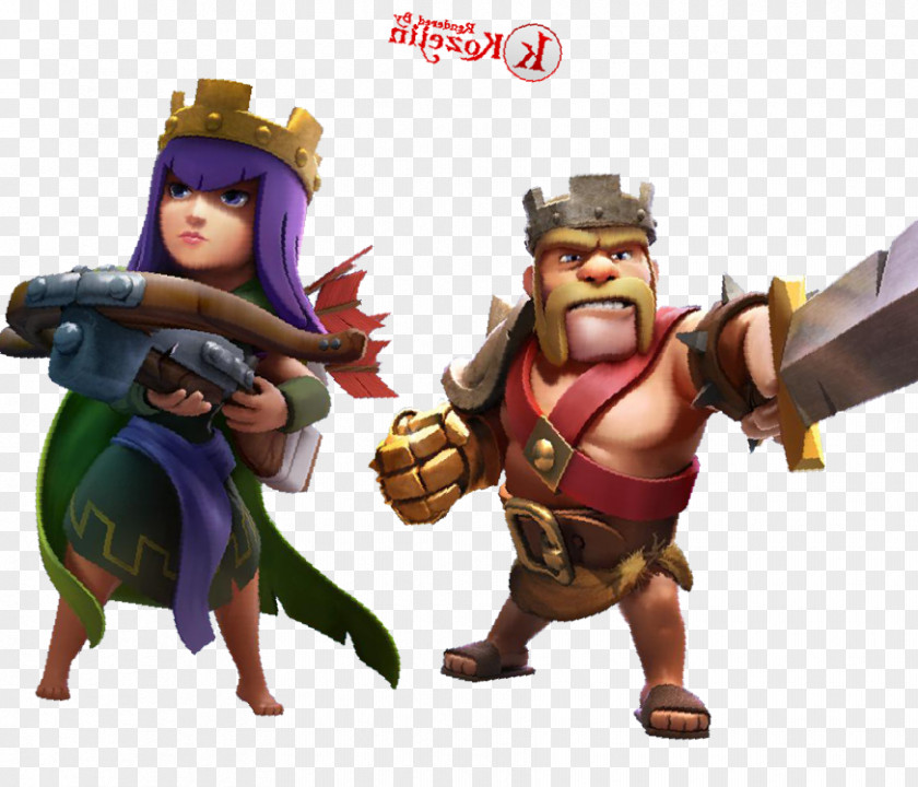 Clash Of Clans Royale Queen Barbarian Cartoon PNG