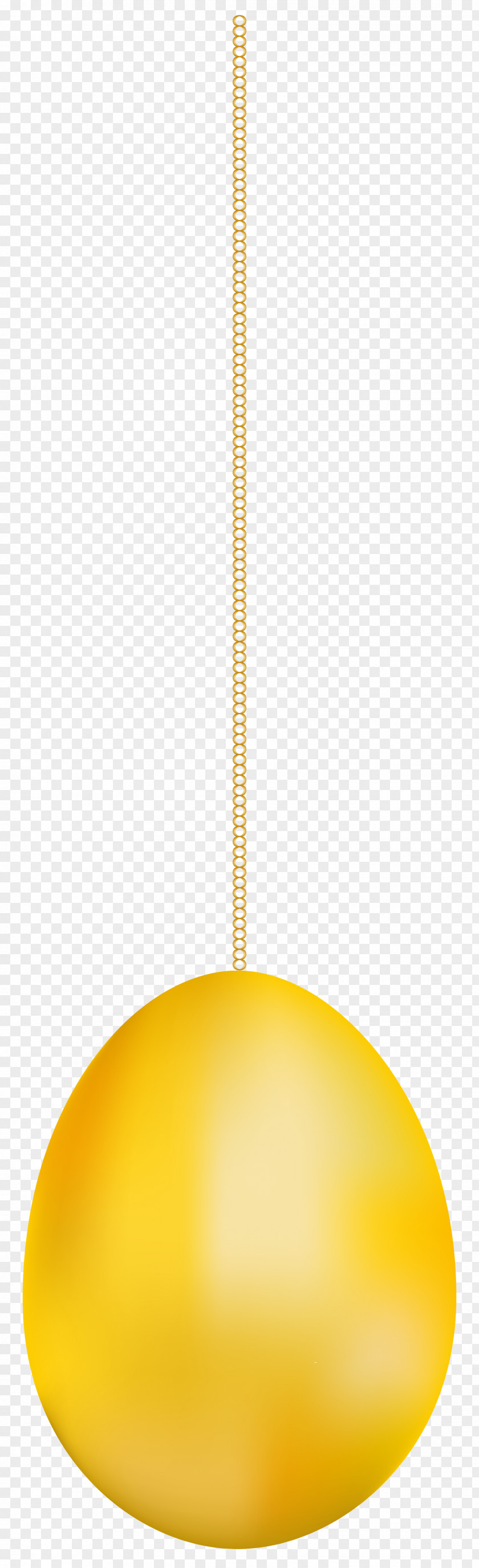 Hanging Gold Easter Egg Transparent Clip Art Image Yellow PNG