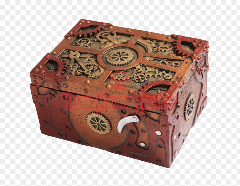 Box Casket Steampunk Jewellery Clockwork PNG