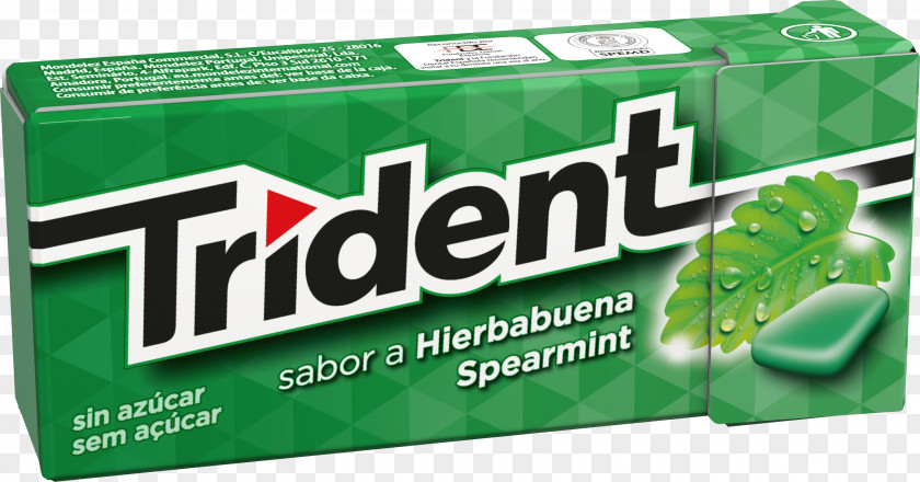 Chewing Gum Trident Mentha Spicata Candy Jelly Bean PNG