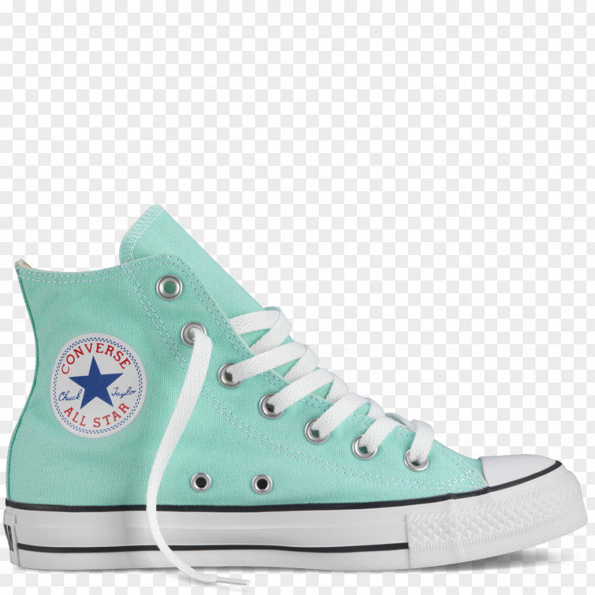 Mint Chuck Taylor All-Stars Converse Sneakers High-top Shoe PNG