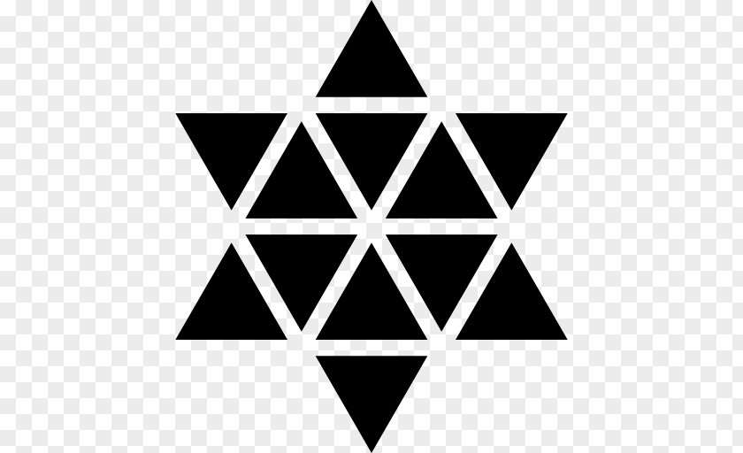 Symbol Hexagon Polygon Geometry Star Of David PNG