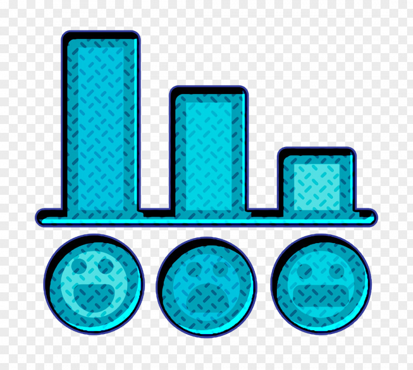 Teal Turquoise Graph Icon Rate Rating PNG