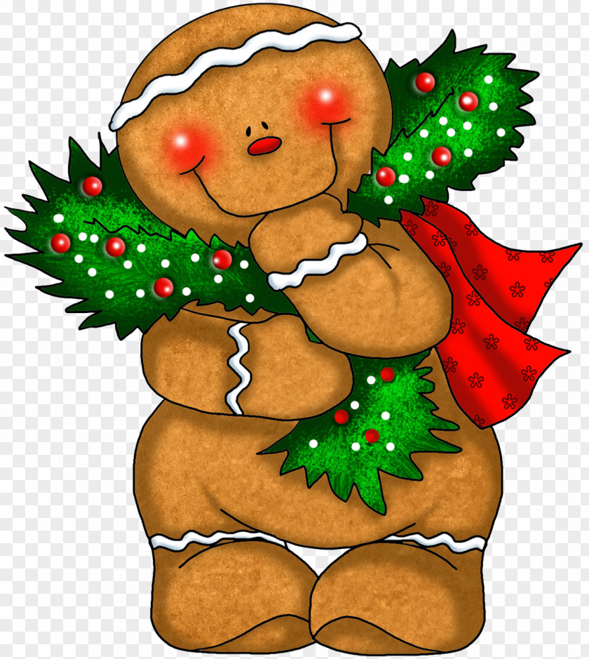 Christmas Gingerbread Ornament House Candy Cane Man Clip Art PNG