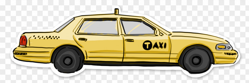 Hand-painted Taxis Taxi Car Vehicle Registration Plate Automotive Design PNG