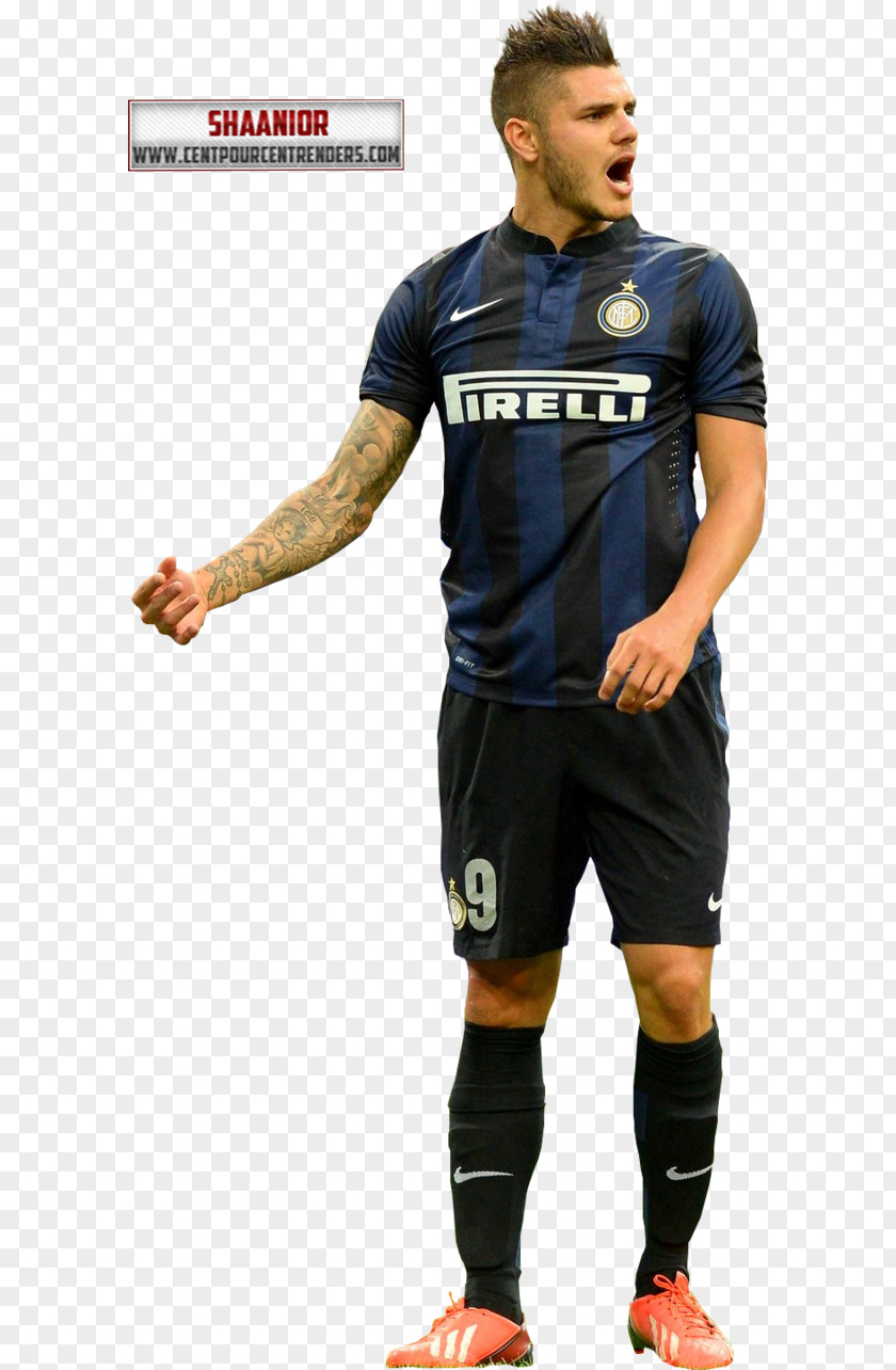 Icardi Mauro Jersey Inter Milan Football Player PNG