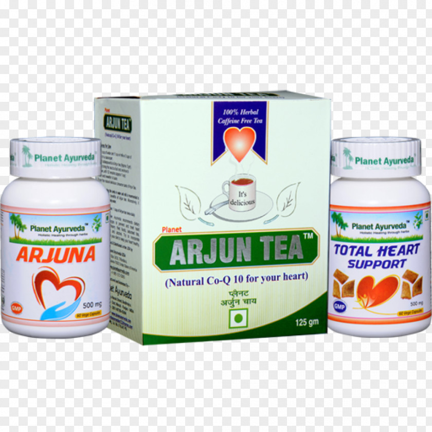 Tea Dietary Supplement Arjun Tree Ayurveda Coenzyme Q10 PNG
