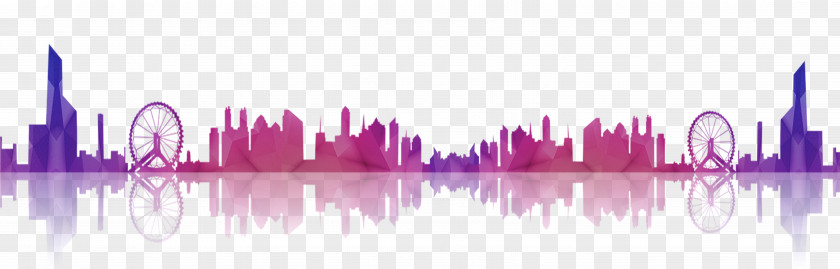 Behind The City Silhouette Poster PNG