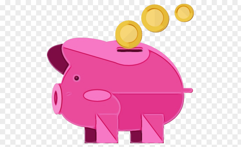 Domestic Pig Paper Piggy Bank PNG