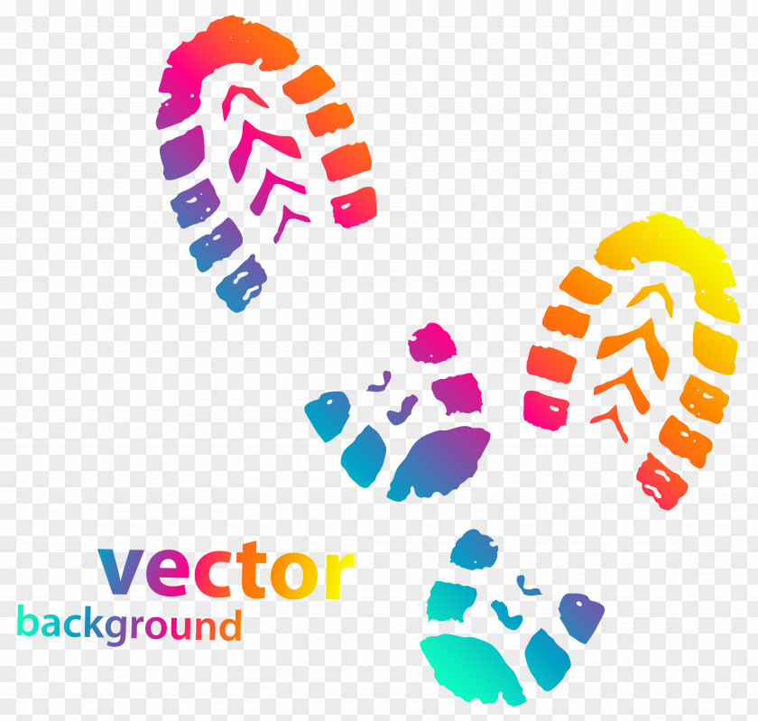 Footprints Vector Shoe Footprint Sneakers Boot Clip Art PNG