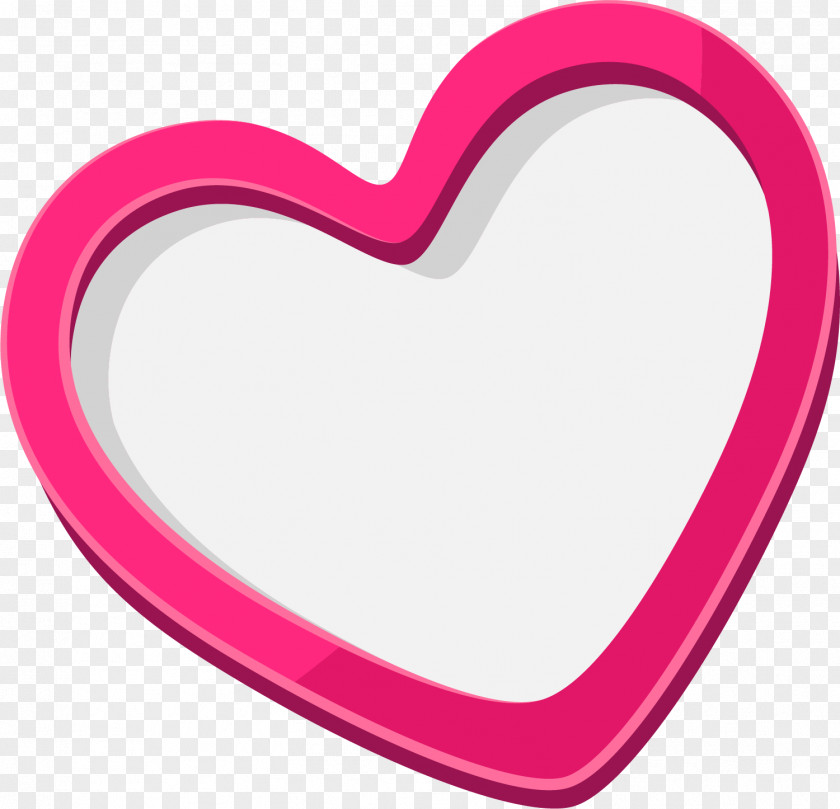 Rose Red Heart Border Pink PNG