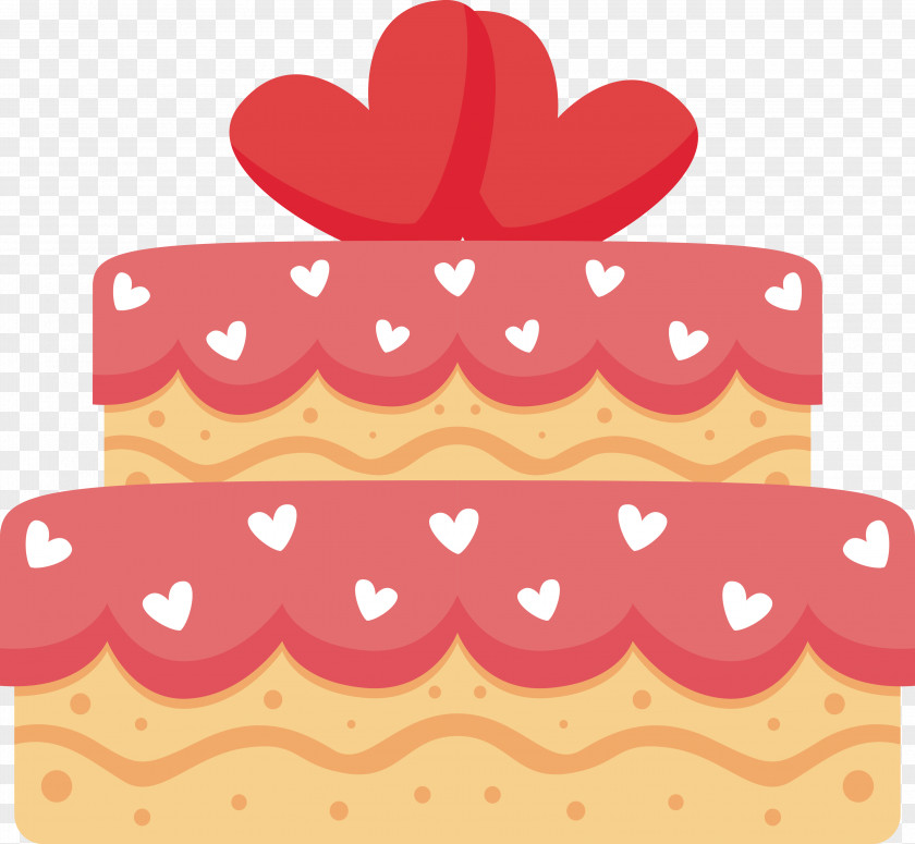 Cartoon Love Cake Birthday Wedding Clip Art PNG
