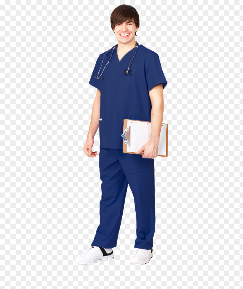 Male Nurse Sleeve Scrubs Uniform T-shirt Medical Assistant PNG