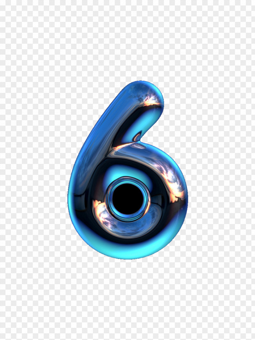 Number 6 Numerical Digit Typeface PNG