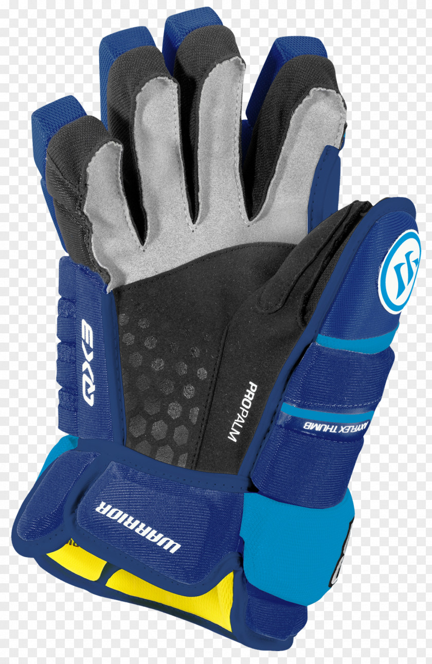 Blue Ice Hockey Sticks Lacrosse Glove Warrior Gloves PNG