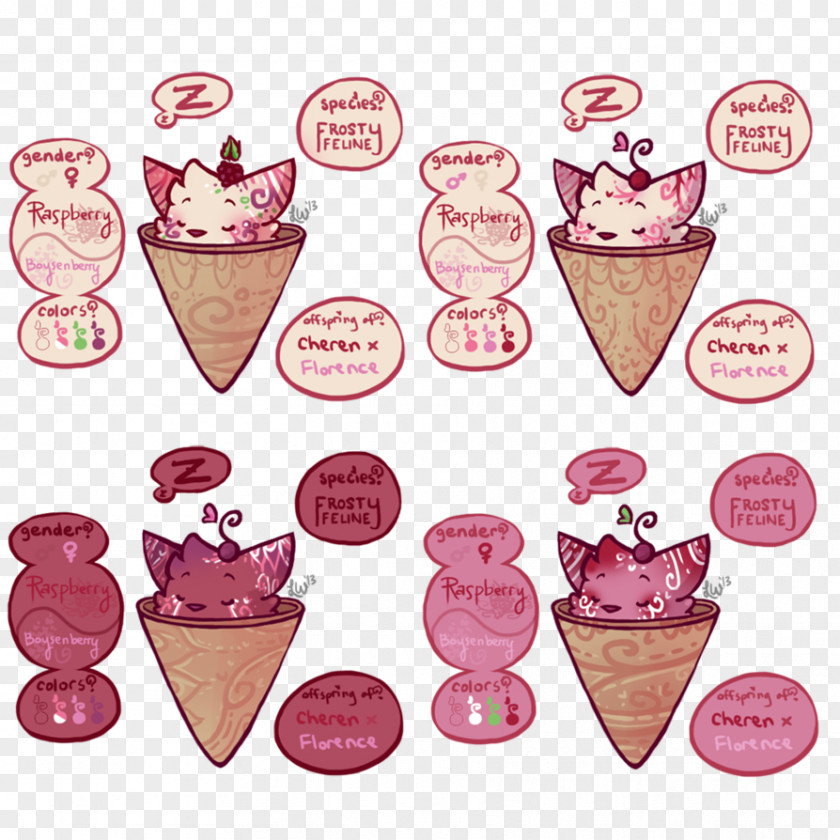 Ice Cream Cones Pink M Clip Art PNG