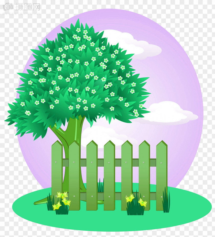 Tree Fence Material Picket Garden Pixabay PNG