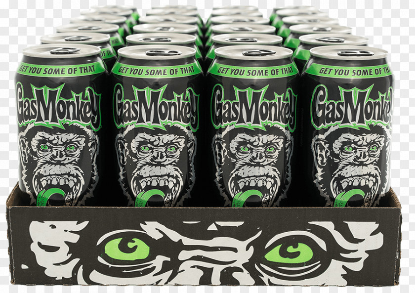 Drink Gas Monkey Bar N' Grill Energy Aluminum Can PNG